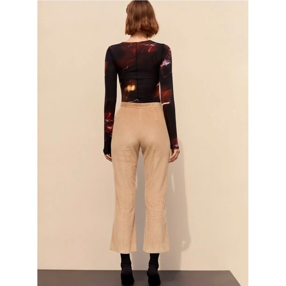 BABATON | albers cord kick flares pant size 2 camel tan Aritzia - Picture 4 of 11